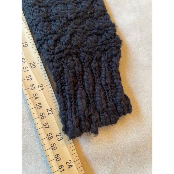 Kimchi Blue Womens Medium Black Textured Knit Sweater Cotton Viscose - Picture 8 of 10